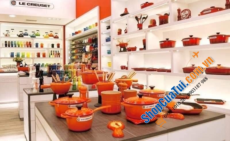 NỒI LE CREUSET 18 cm 2 vung màu cam