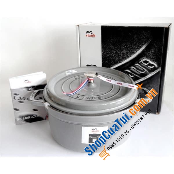 NỒI STAUB XÁM 20 CM - MADE IN FRANCE