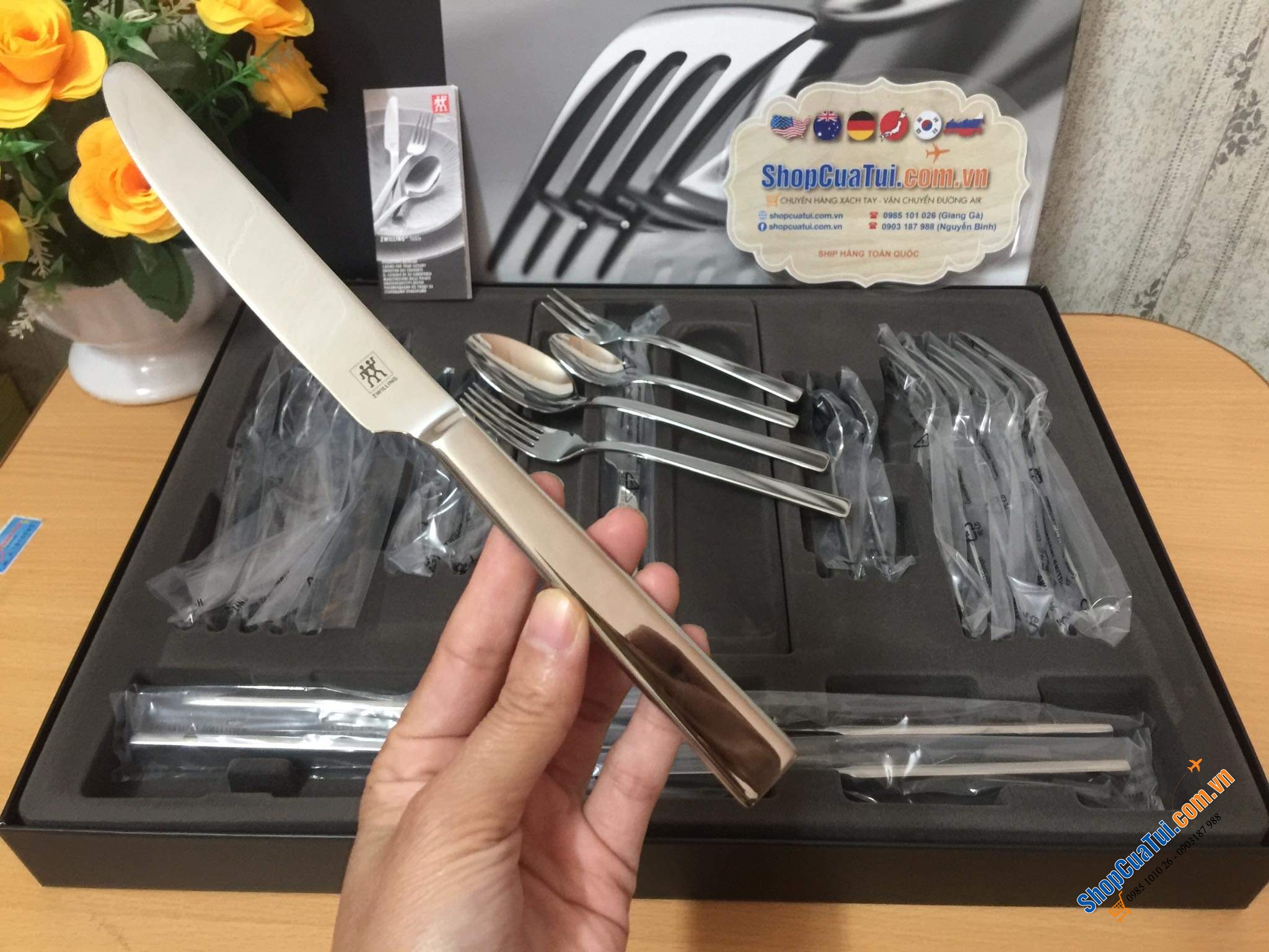 Set dao thìa nĩa Zwilling King 30 món cho 6 người