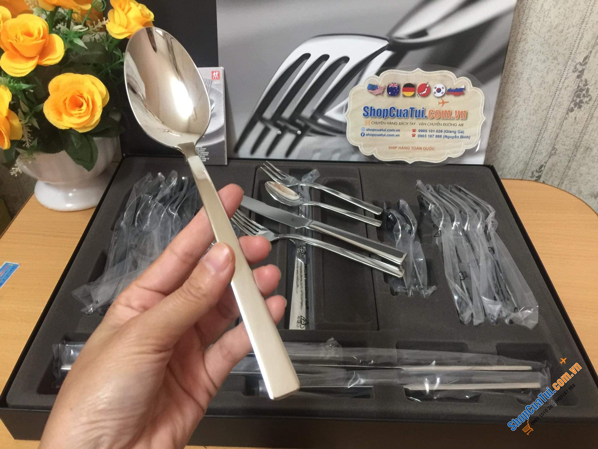 Set dao thìa nĩa Zwilling King 30 món cho 6 người