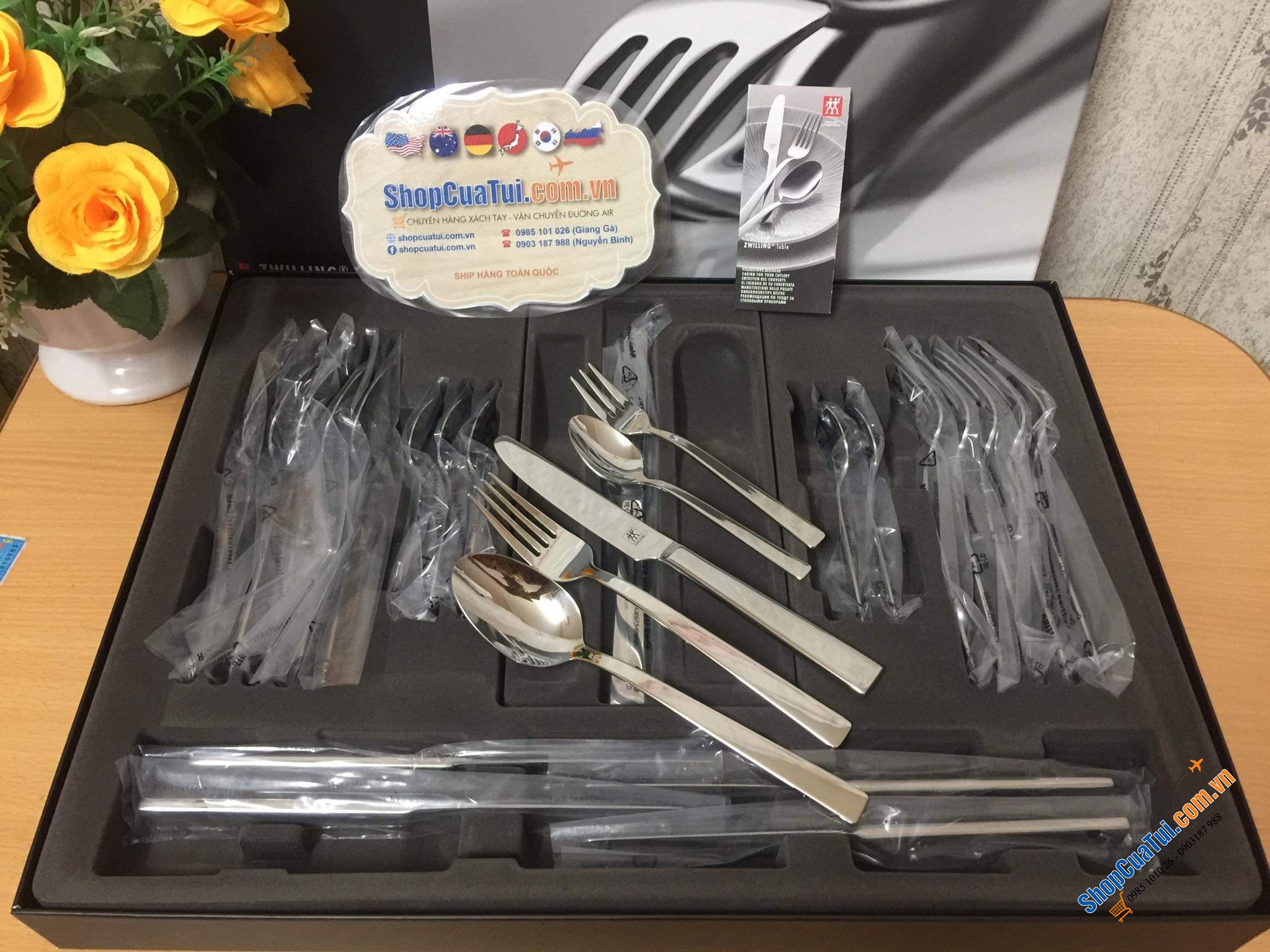 Set dao thìa nĩa Zwilling King 30 món cho 6 người