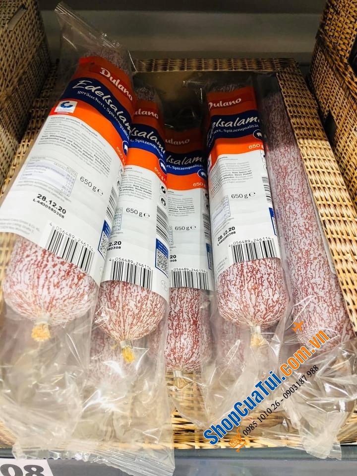 SALAMI ĐỨC LOẠI NGON Delikates Edelsalami SIÊU TO 650 GRAM