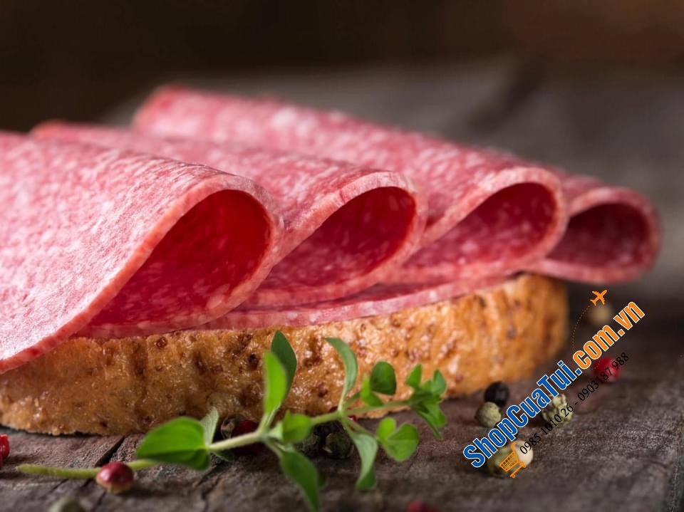 SALAMI ĐỨC LOẠI NGON Delikates Edelsalami SIÊU TO 650 GRAM