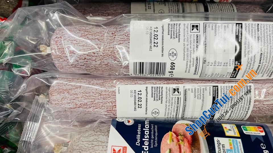 SALAMI ĐỨC LOẠI NGON Delikates Edelsalami SIÊU TO 650 GRAM