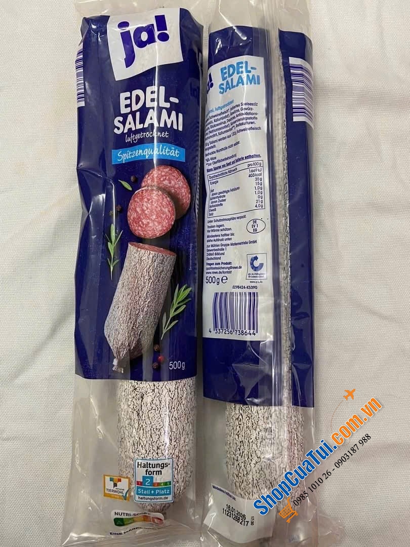 SALAMI ĐỨC LOẠI NGON Delikates Edelsalami SIÊU TO 650 GRAM