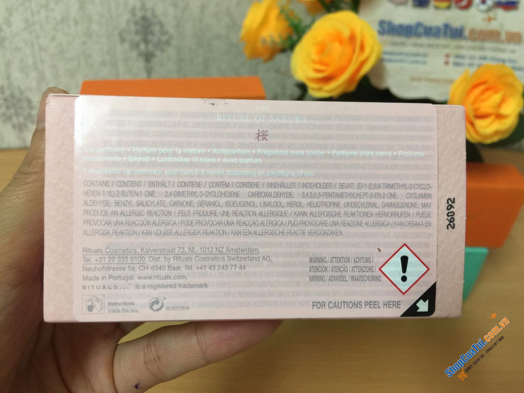 Nước hoa ô tô Rituals - gồm 1 thanh kèm tổng 2 lõi nước hoa - Vừa thơm lại vừa sang chảnh cả xe với thiết kế lịch sự gọn gàng