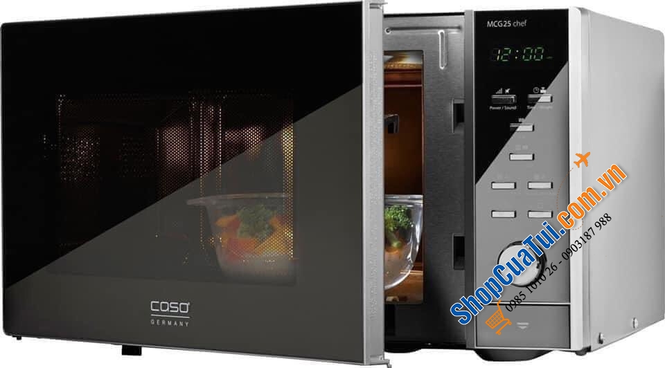 LÒ VI SÓNG KẾT HỢP NƯỚNG CASO MCG25 3IN1  CHEF