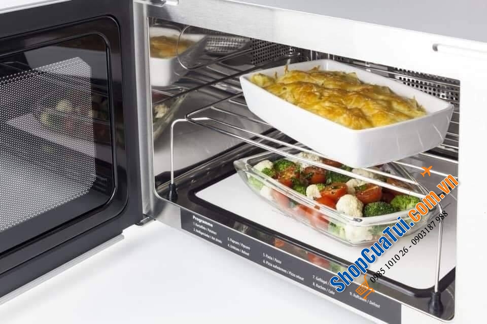 LÒ VI SÓNG KẾT HỢP NƯỚNG CASO MCG25 3IN1  CHEF