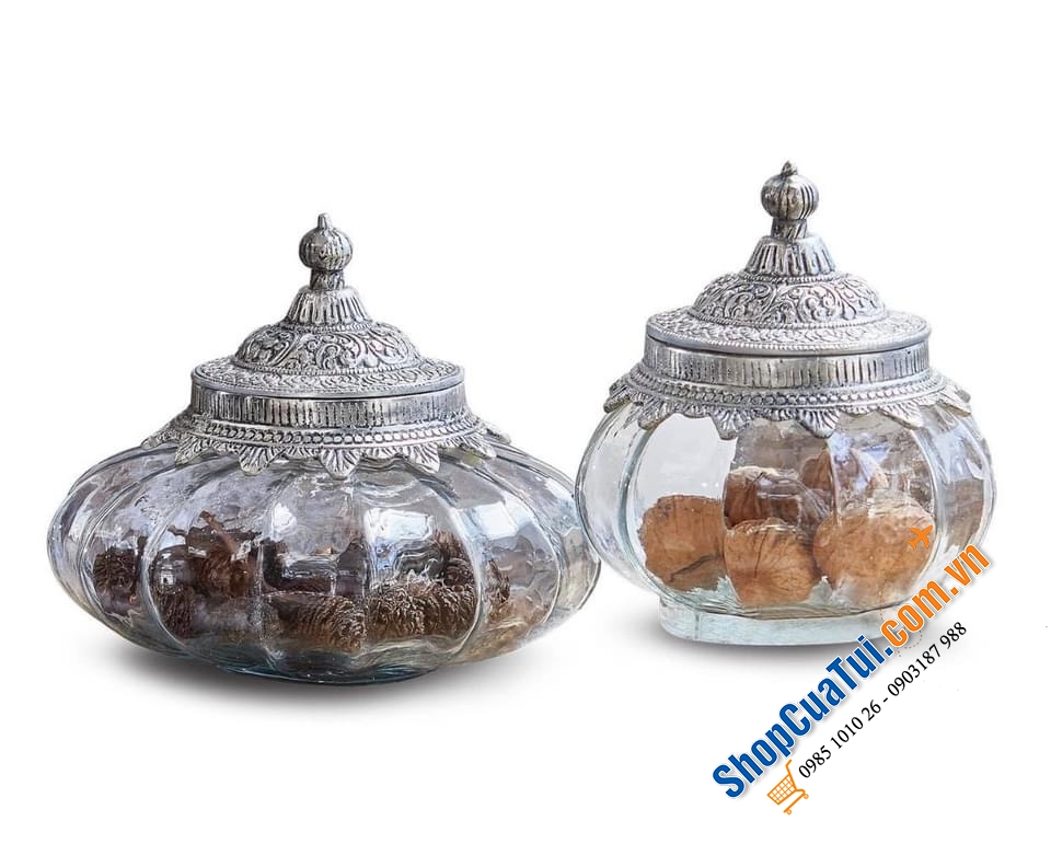 SET 2 LỌ ĐỰNG BÁNH KẸO MỨT OSAYI.