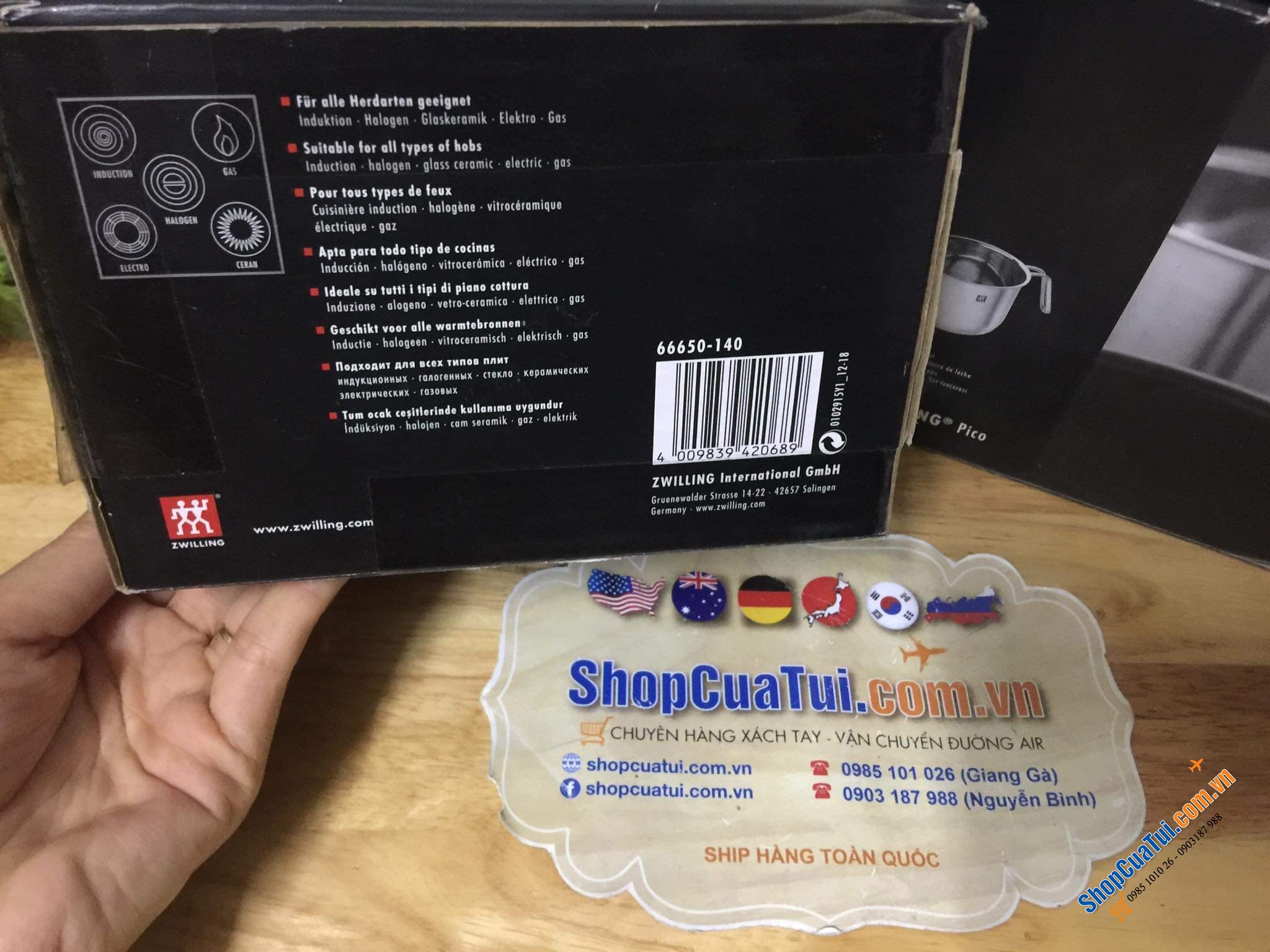 Ca đun sữa INOX ZWILLING, CA ĐUN KHÔNG CHỐNG DÍNH ZWILLING 14 CM VỚI DÁNG TAY CẦM PHONG CÁCH