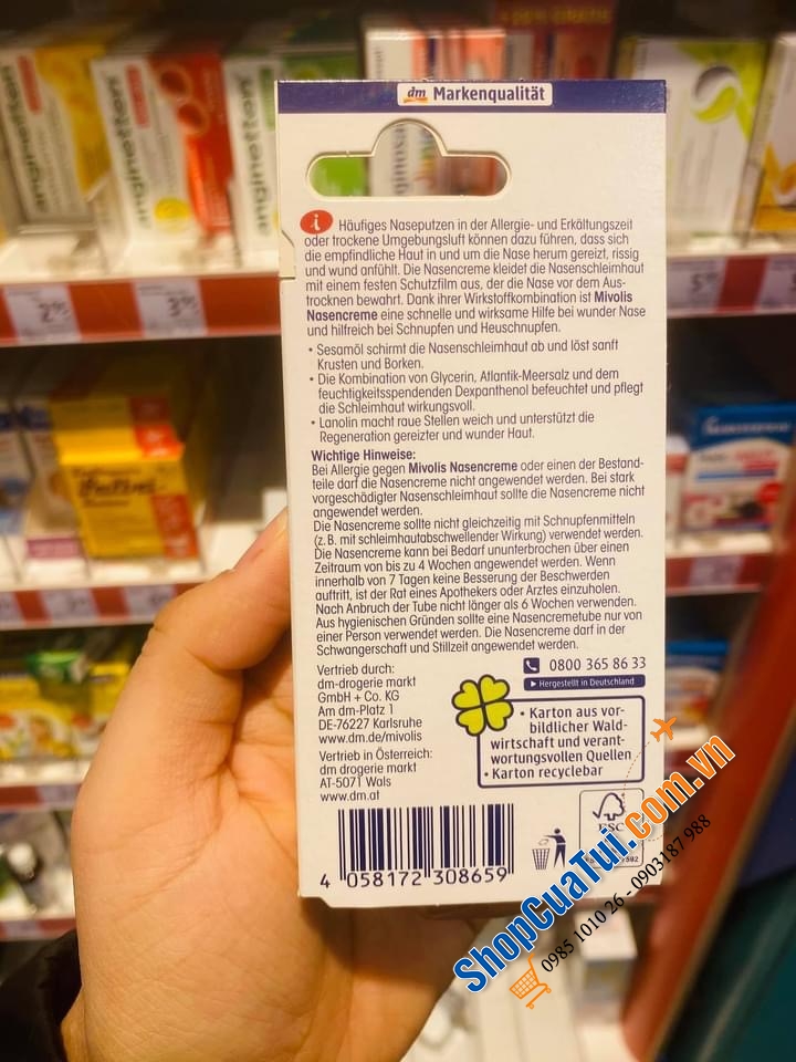 KEM BÔI MŨI MIVOLIS 10ml