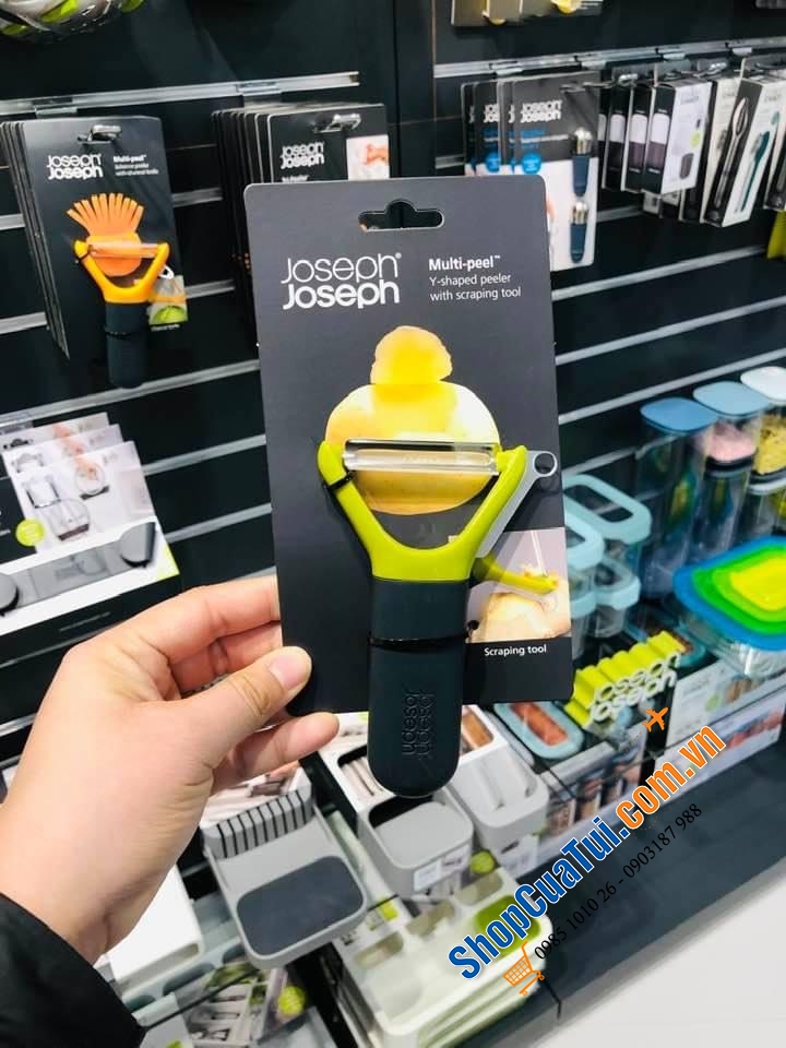 Dụng cụ nạo Joseph Joseph multi Peel xanh lá nạo củ quả sướng cực luôn.