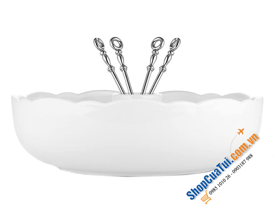 SET KHAY MỨT  KÈM DĨA ALESSI.