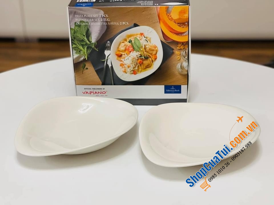 Set 2 đĩa mỳ/ salat Villeroy & Boch VAPIANO Made in Germany.