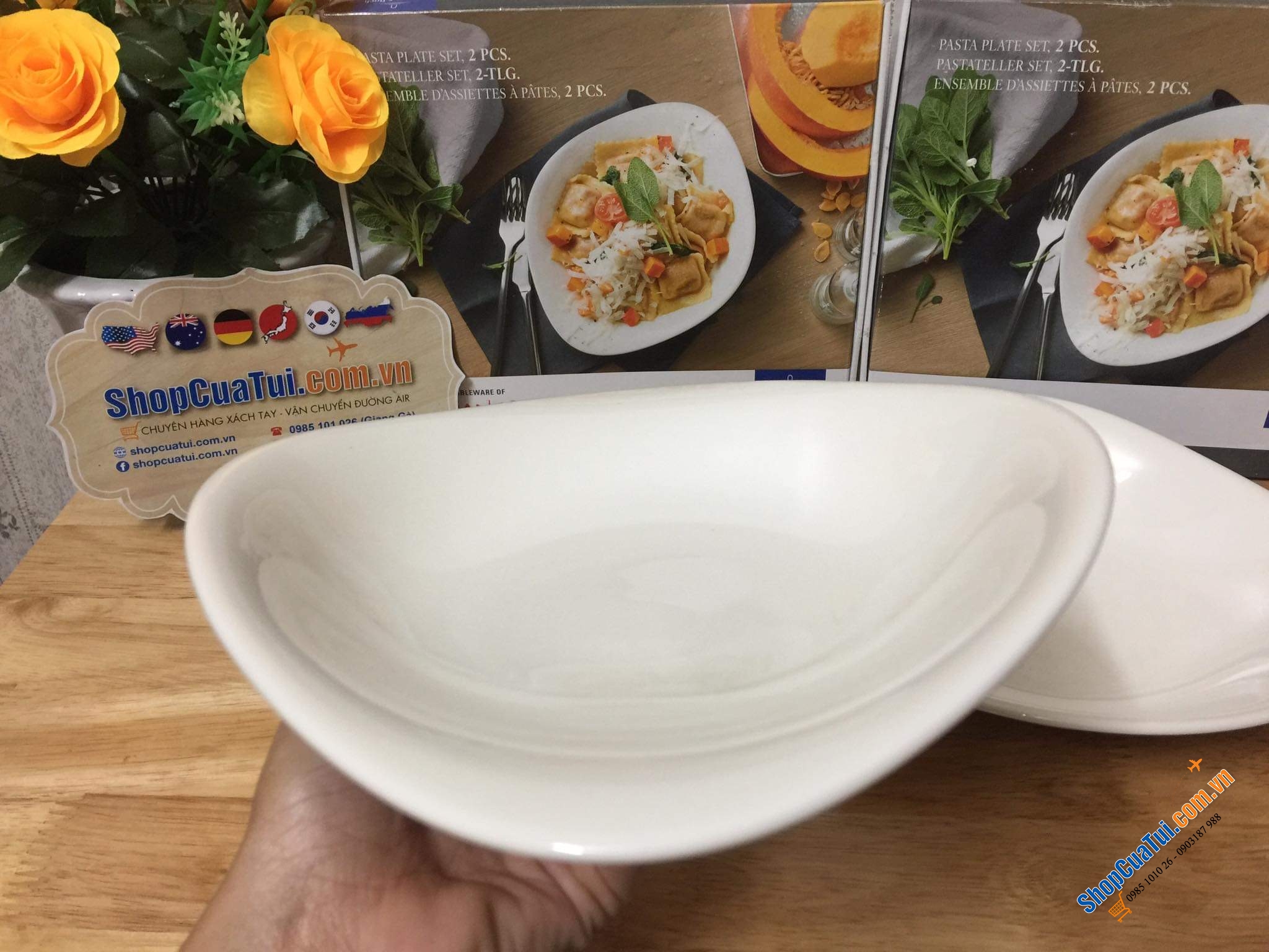 Set 2 đĩa mỳ/ salat Villeroy & Boch VAPIANO Made in Germany.