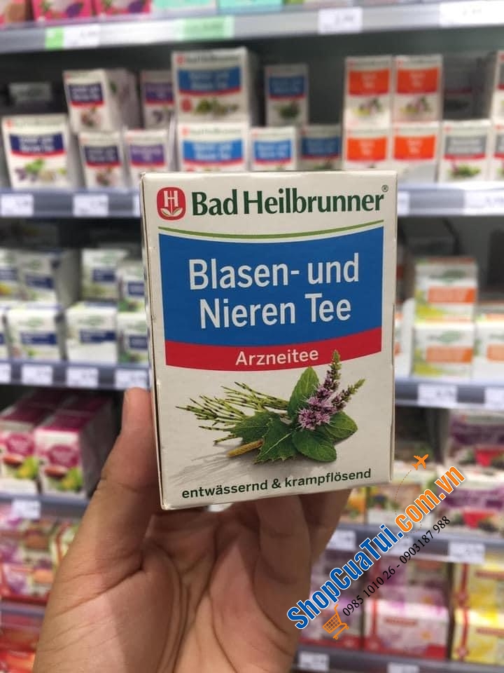 Trà Bad Heilbrunner trị tiểu nhiều, tiểu buốt do vi khuẩn và viêm đường tiết niệu.