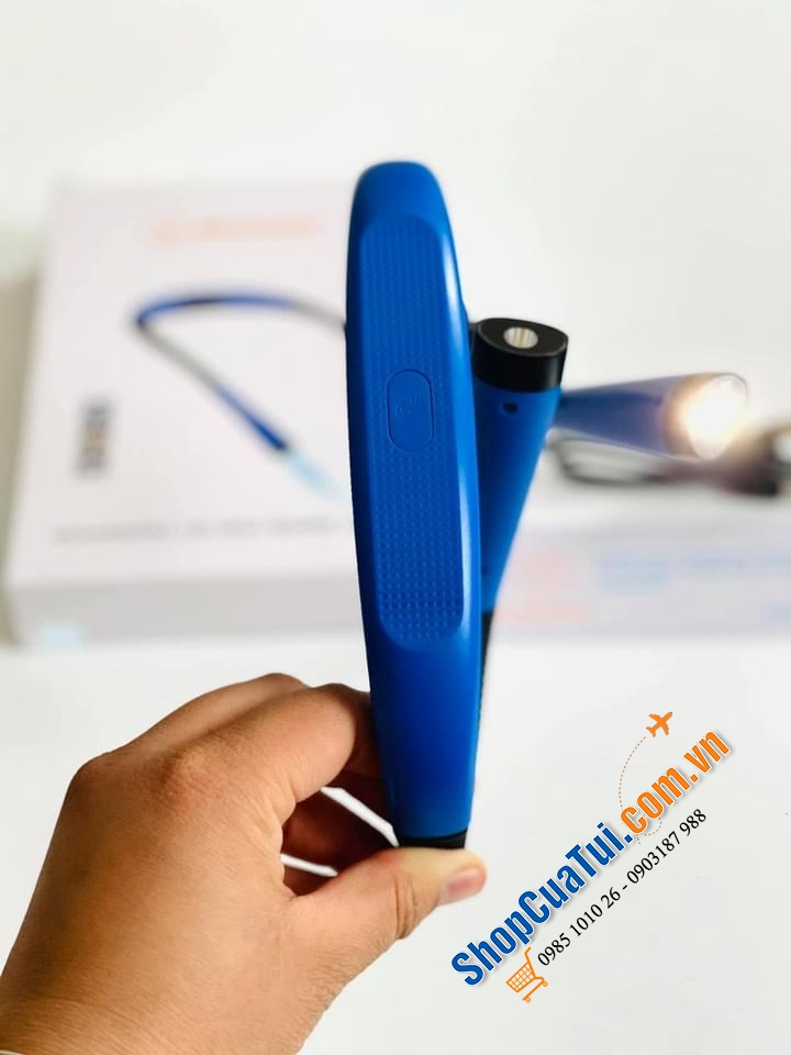 Đèn pin 2 đầu đeo cổ Glocusent - sạc 1 lần dùng 1 tuần.