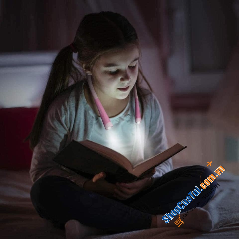 Đèn pin 2 đầu đeo cổ Glocusent - sạc 1 lần dùng 1 tuần.