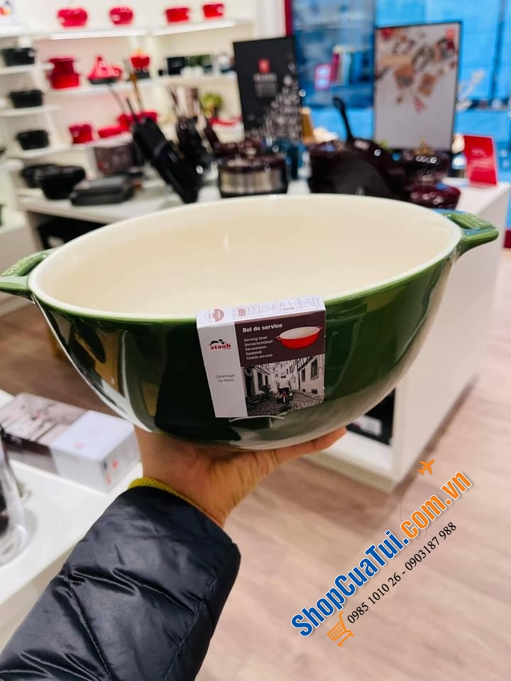 ÂU TO STAUB XANH BASIL PHI 25 cm.