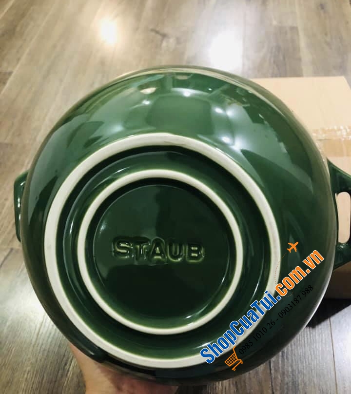 ÂU TO STAUB XANH BASIL PHI 25 cm.
