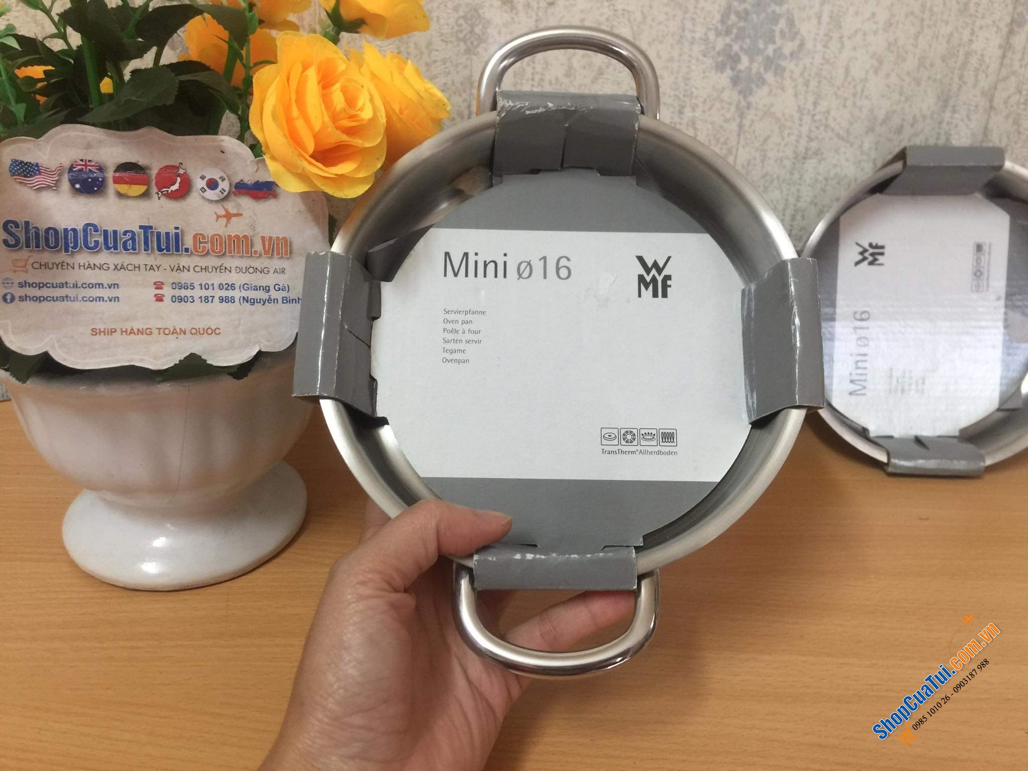 Chảo WMF size xinh 16 cm.