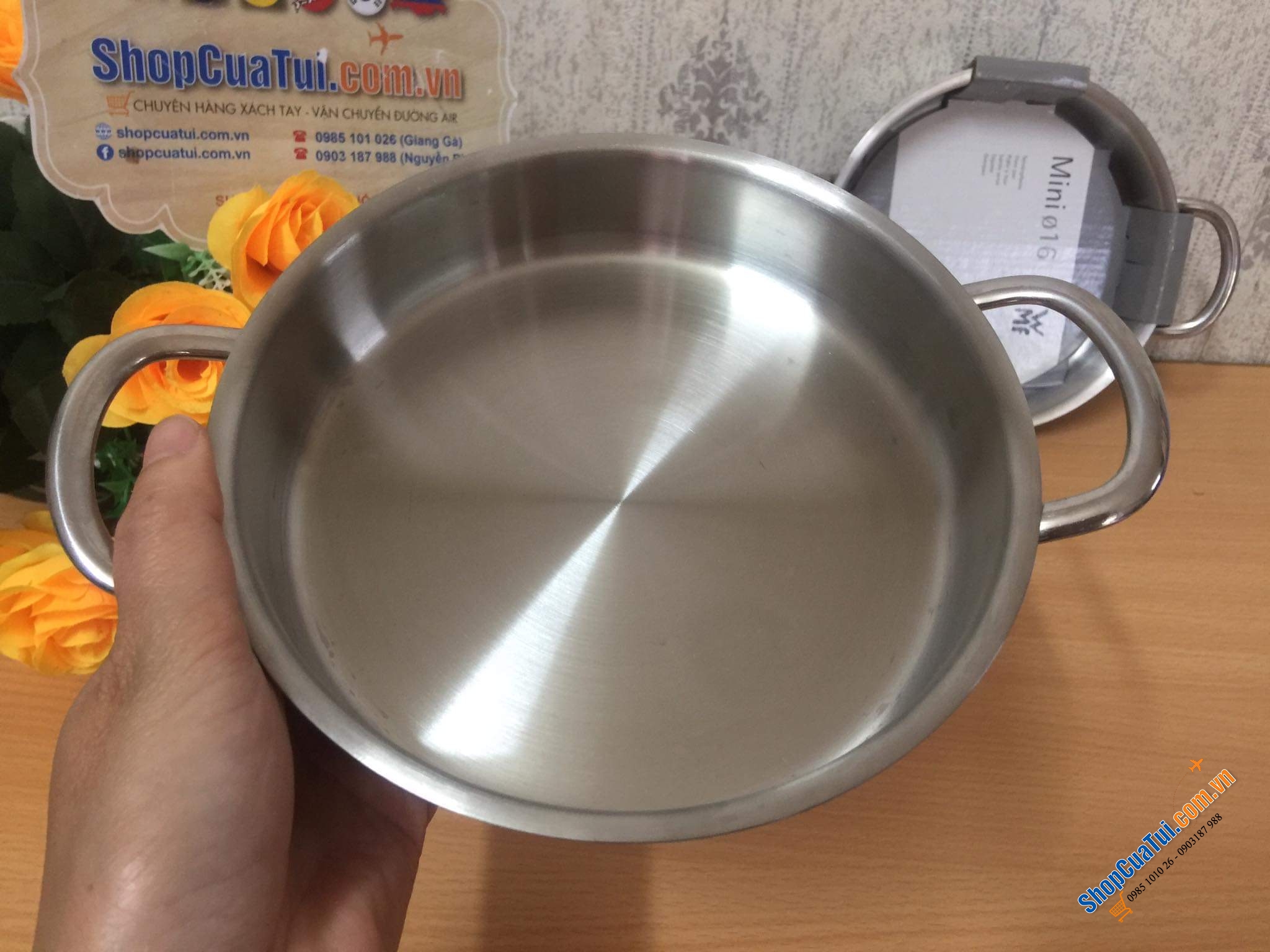 Chảo WMF size xinh 16 cm.