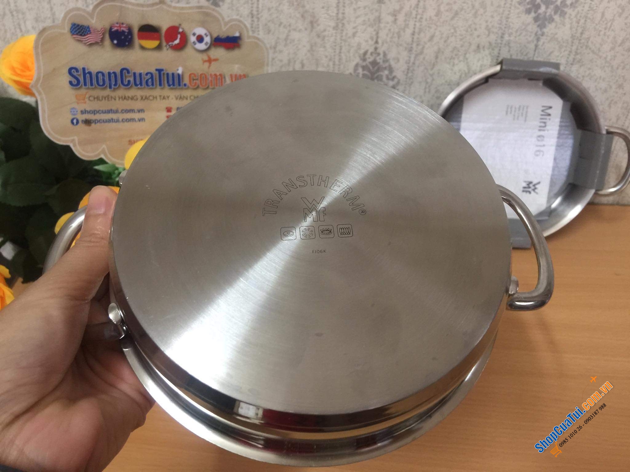 Chảo WMF size xinh 16 cm.