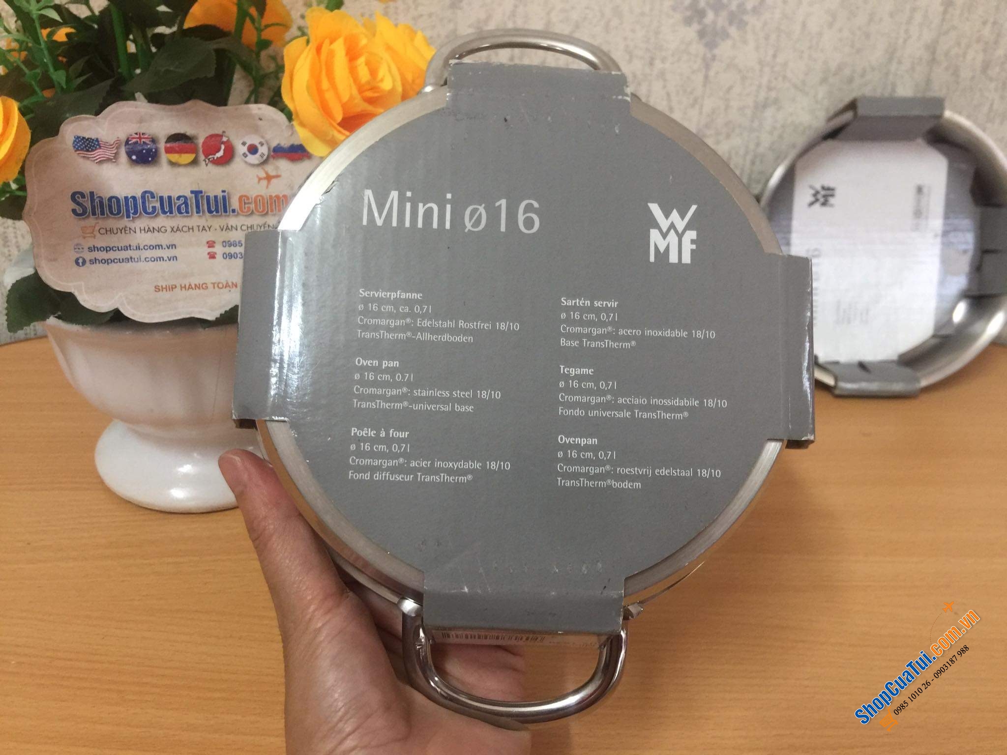 Chảo WMF size xinh 16 cm.