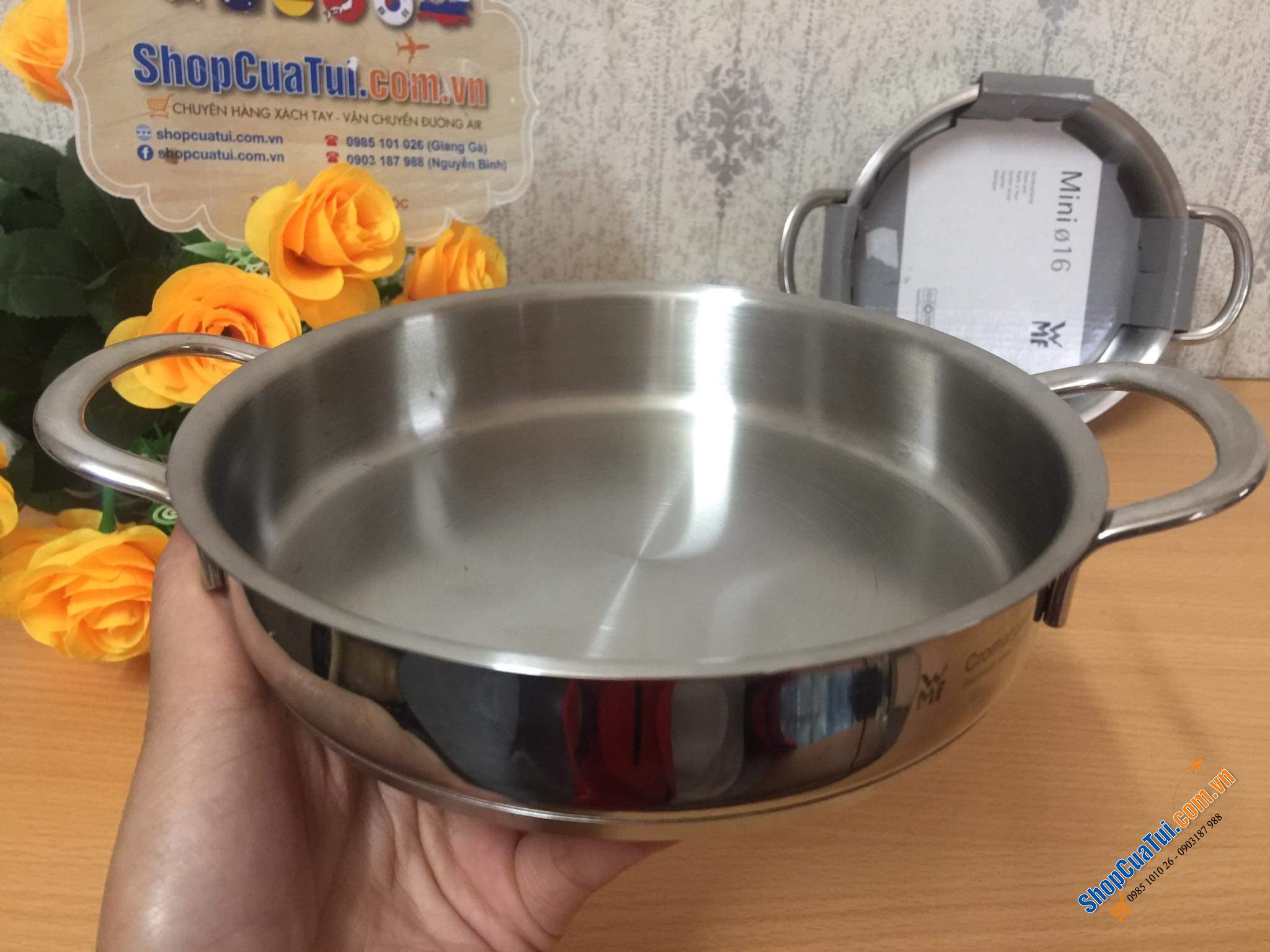 Chảo WMF size xinh 16 cm.