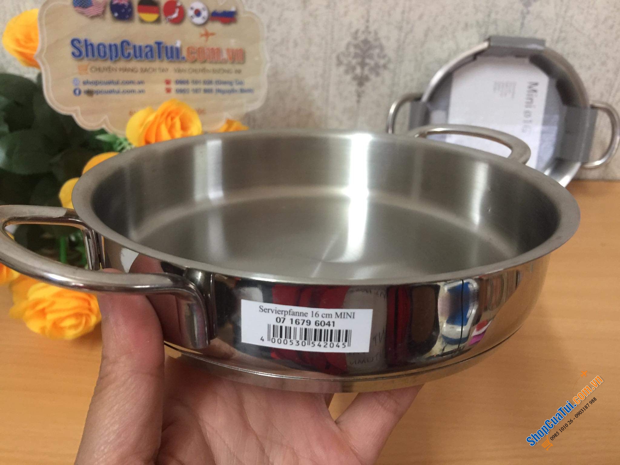 Chảo WMF size xinh 16 cm.