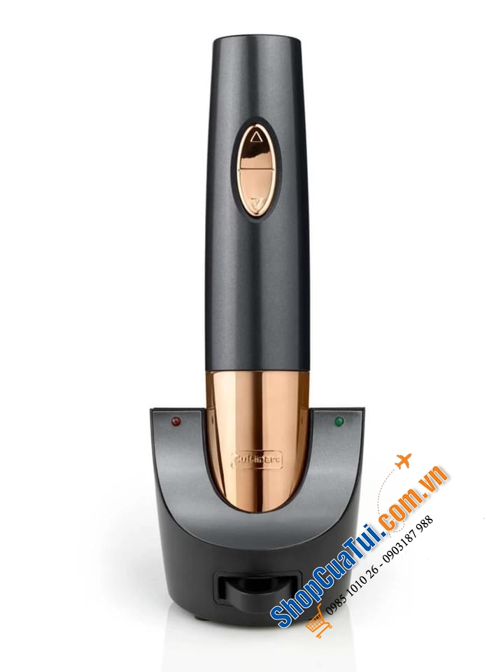 Trọn bộ Mở rượu vang tự động Cuisinart màu đồng.