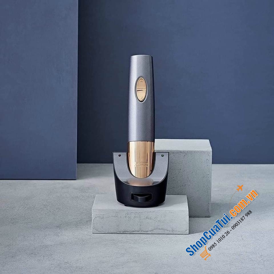 Trọn bộ Mở rượu vang tự động Cuisinart màu đồng.