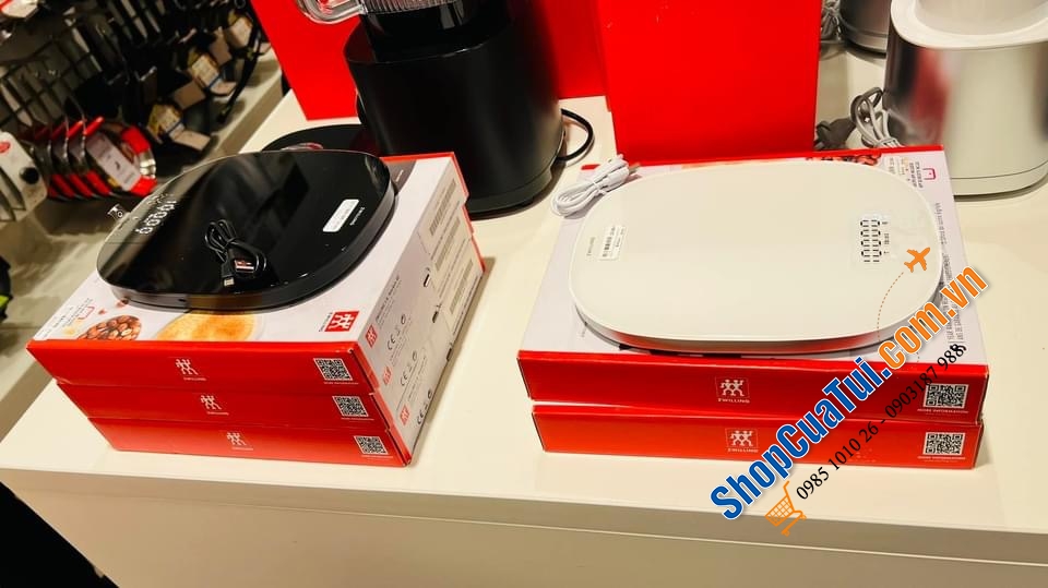 CÂN NHÀ BẾP HIỆN ĐẠI NHẤT ZWILLING DÙNG SẠC  MÀU ĐEN / TRẮNG.