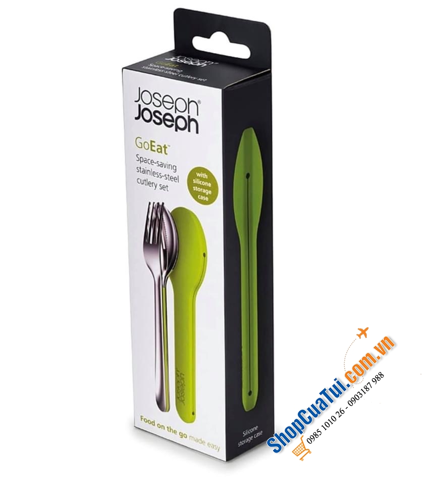 Set THÌA DĨA DAO JOSEPH JOSEPH BỎ TÚI GO EAT để đem đi làm, đi học, hay du lịch.