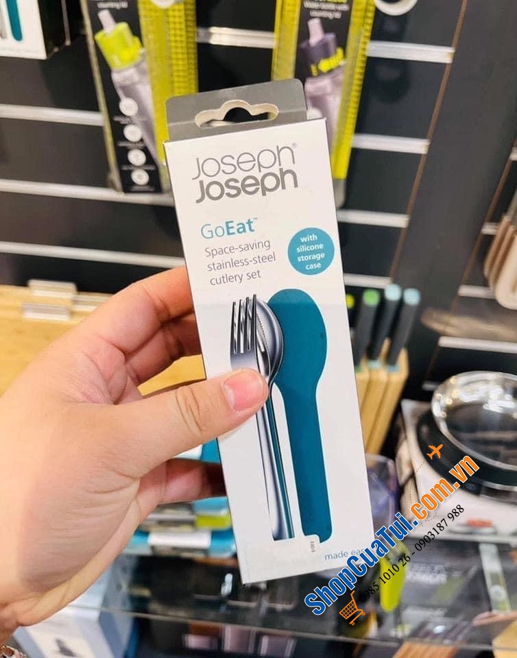 Set THÌA DĨA DAO JOSEPH JOSEPH BỎ TÚI GO EAT để đem đi làm, đi học, hay du lịch.