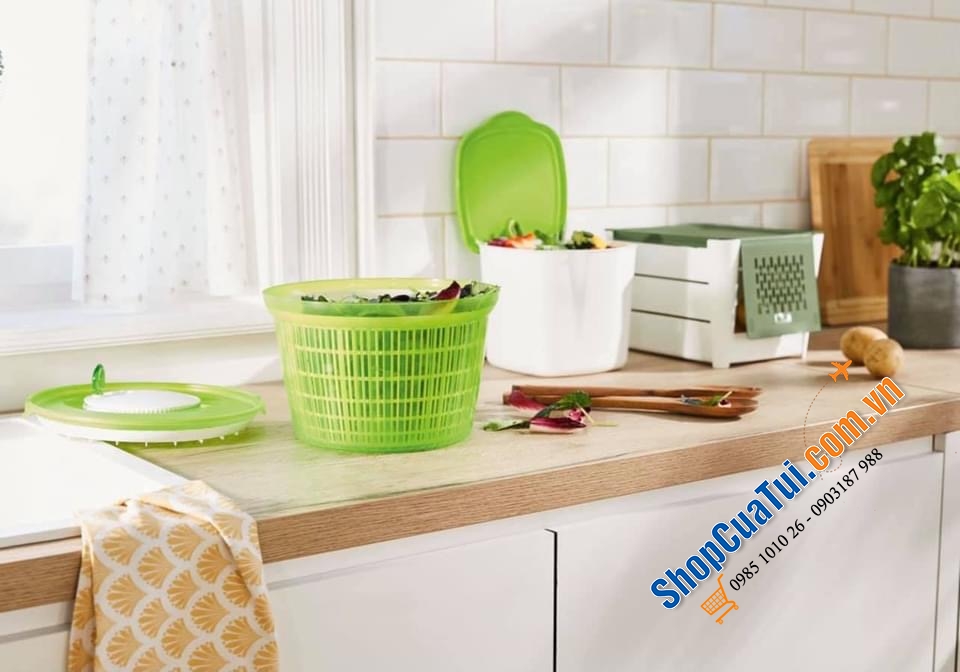RỔ QUAY KHÔ RAU ERNESTO Kích thước 25x25x15,5 cm. Dung tích 4 lít