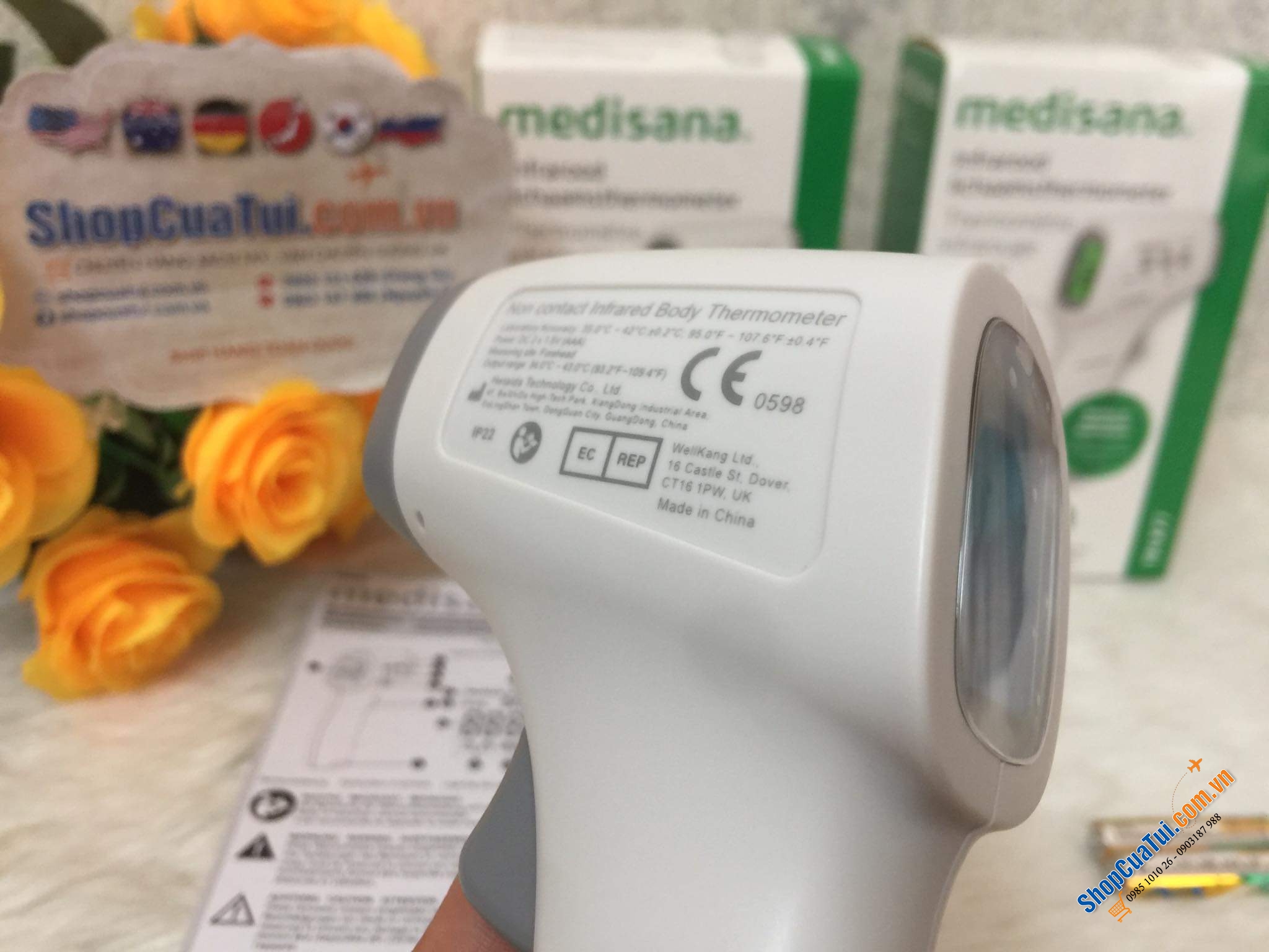 NHIỆT KẾ ĐO TRÁN HỒNG NGOẠI MEDISANA TM A77