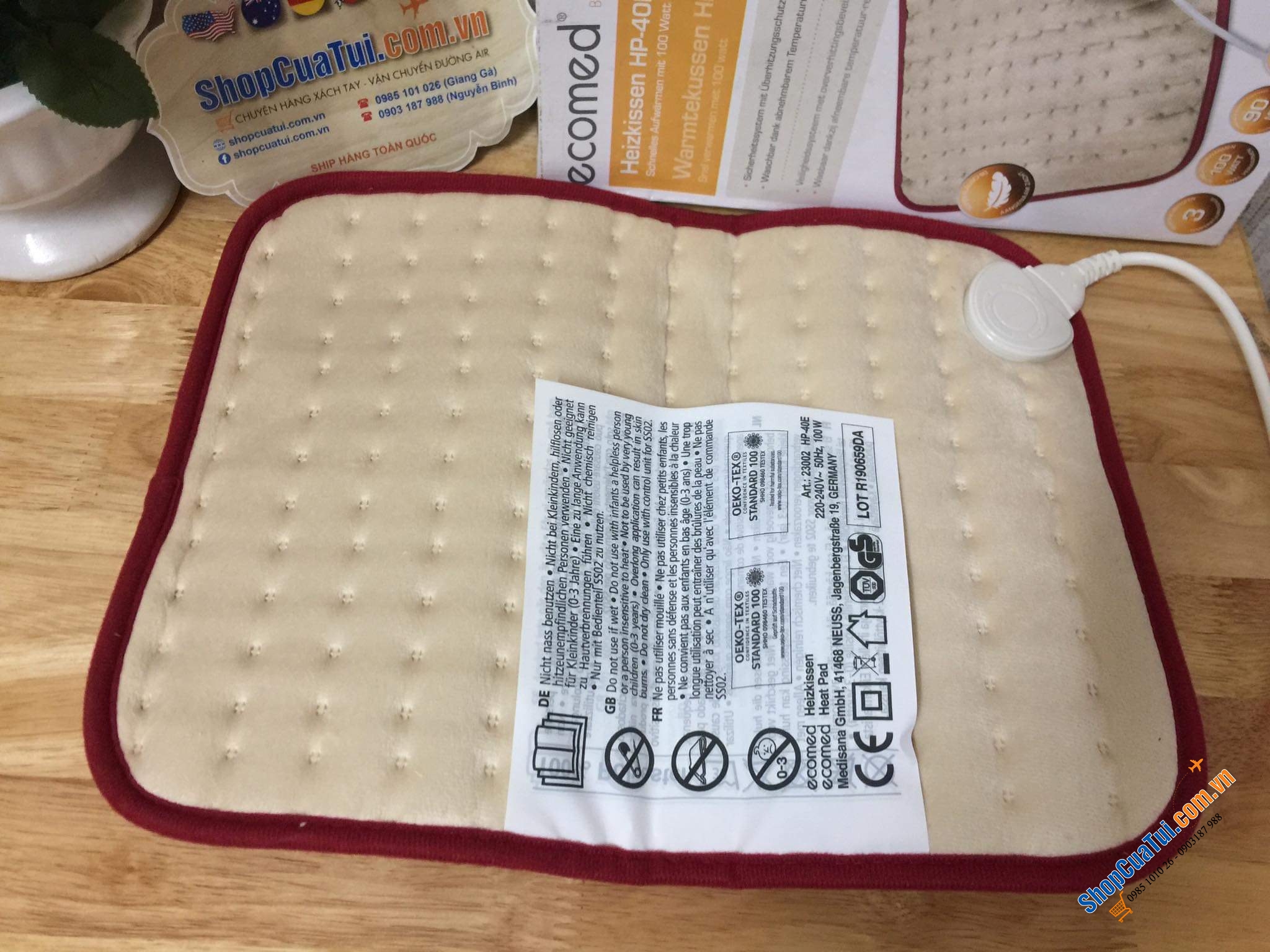 TẤM SƯỞI MEDISANA ECOMED