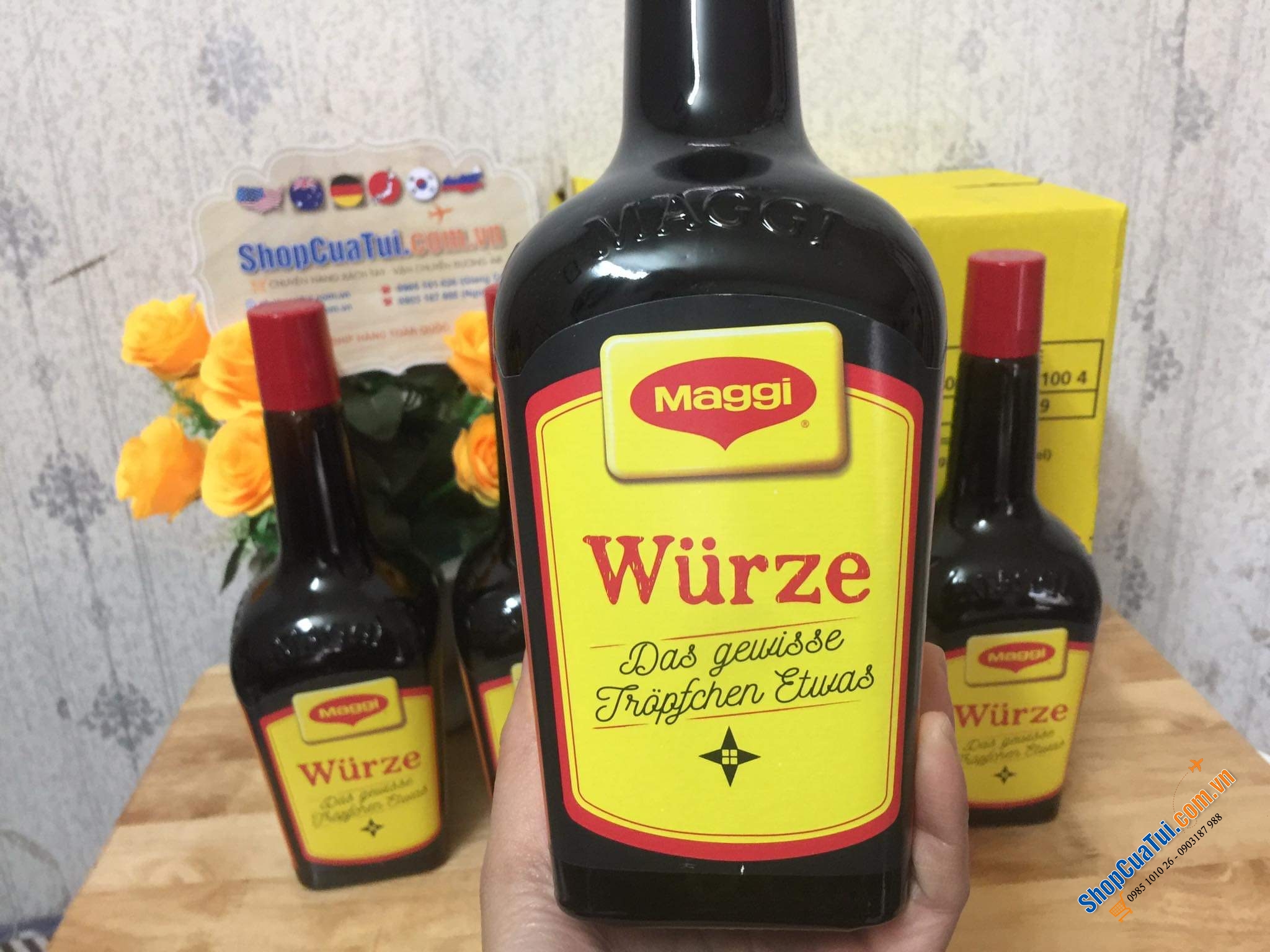 Xì dầu NƯỚC TƯƠNG ĐẬU NÀNH MAGGI WÜRZE 1 LIT - Made in Germany.