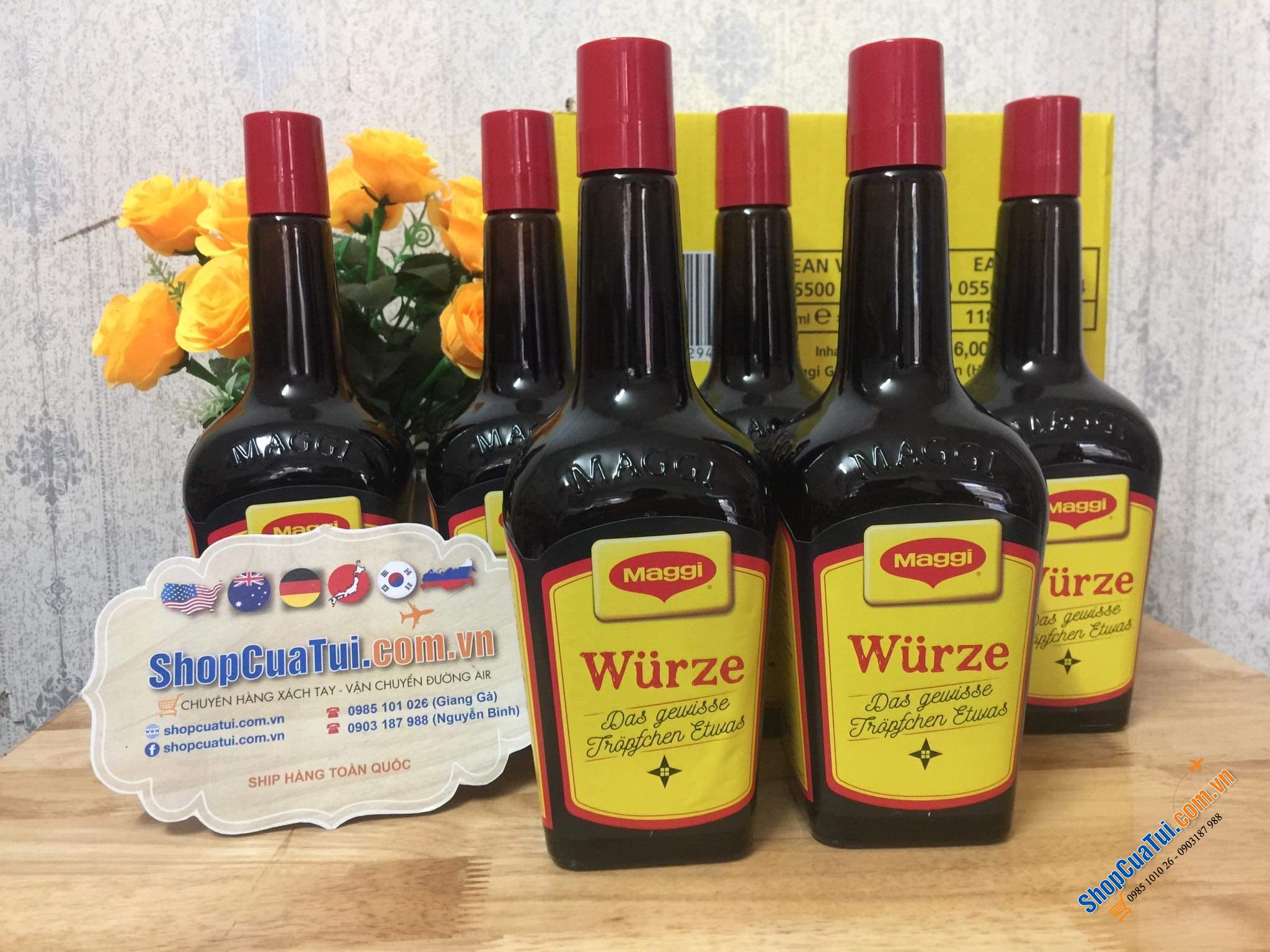 Xì dầu NƯỚC TƯƠNG ĐẬU NÀNH MAGGI WÜRZE 1 LIT - Made in Germany.