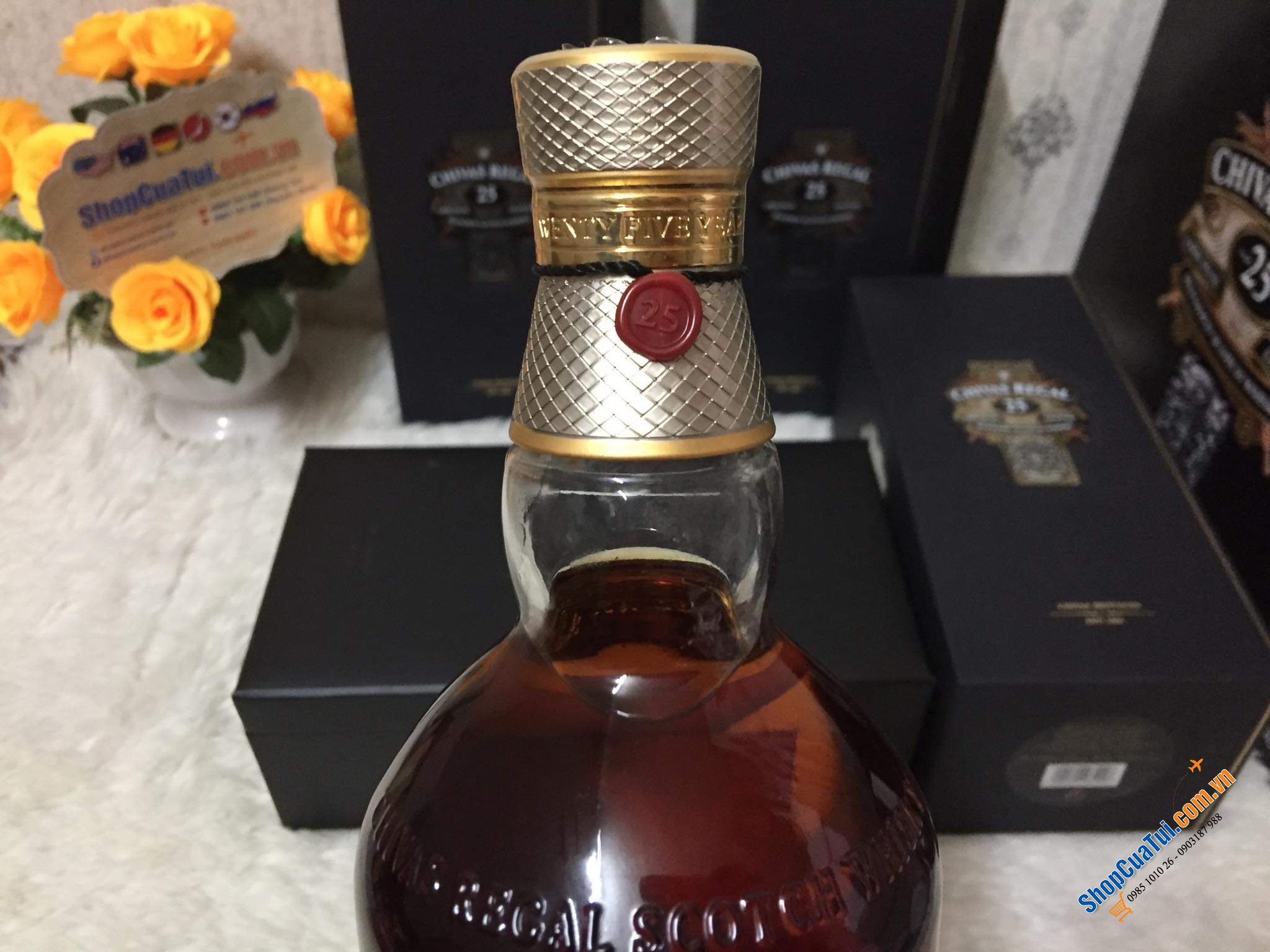 Rượu Chivas 25 năm 700ml CHUẨN XÁCH TAY TỪ MỸ rượu từ Mỹ và châu Âu là nhất rồi nha!!