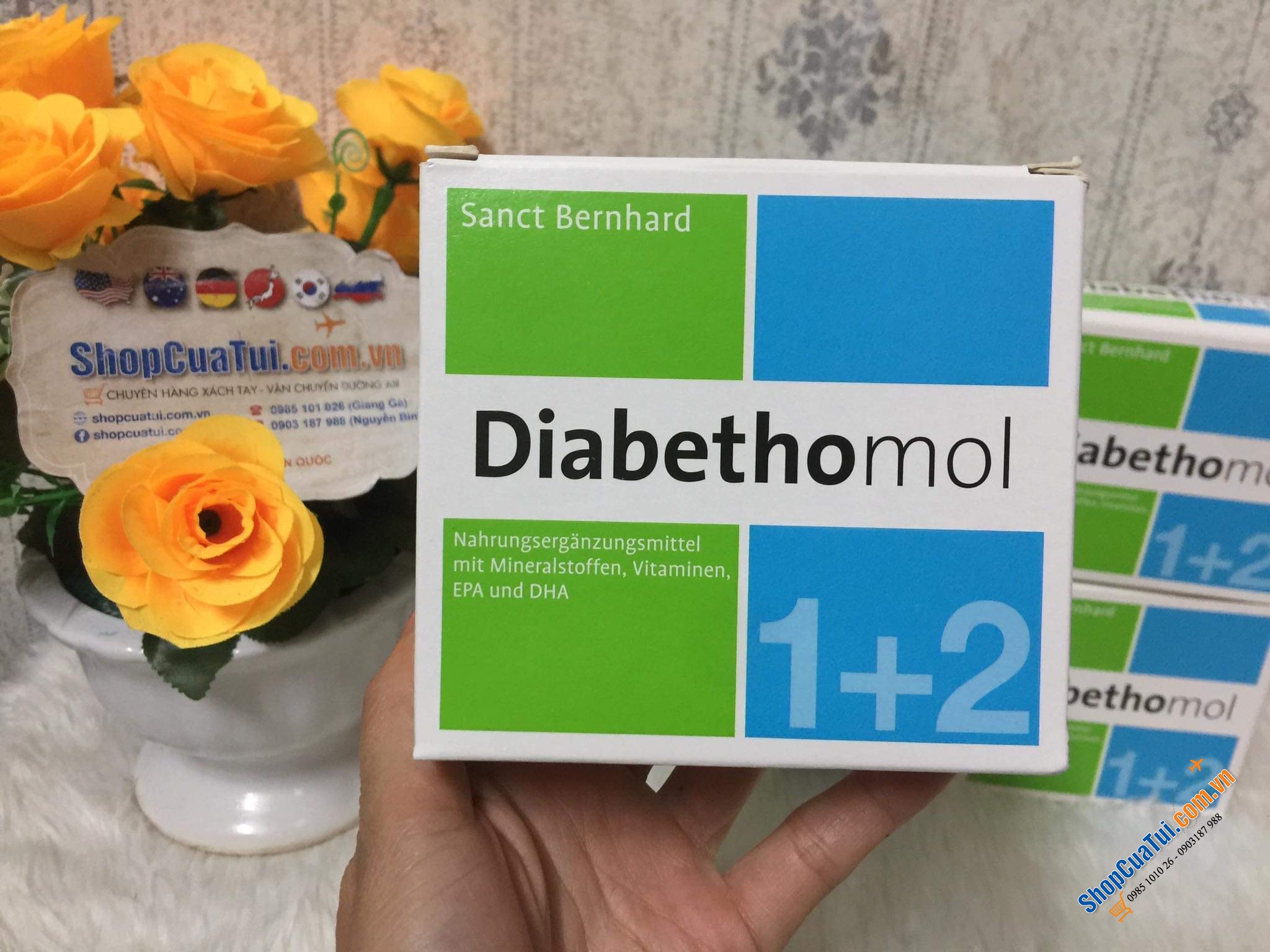 Diabethomol: Giảm Nguy Cơ Biến Chứng Tiểu Đường rất tốt của Đức.