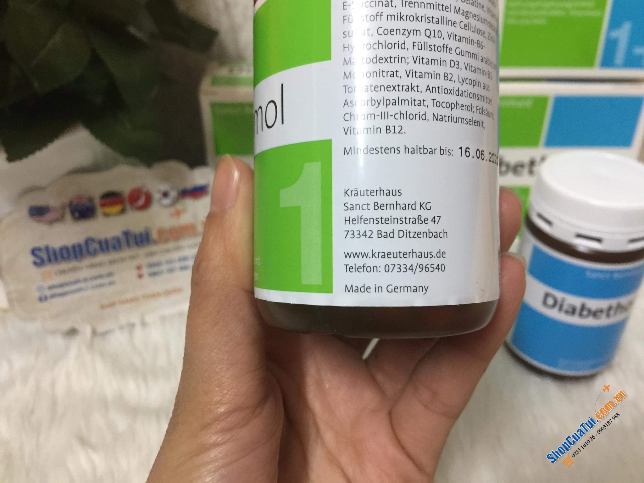 Diabethomol: Giảm Nguy Cơ Biến Chứng Tiểu Đường rất tốt của Đức.