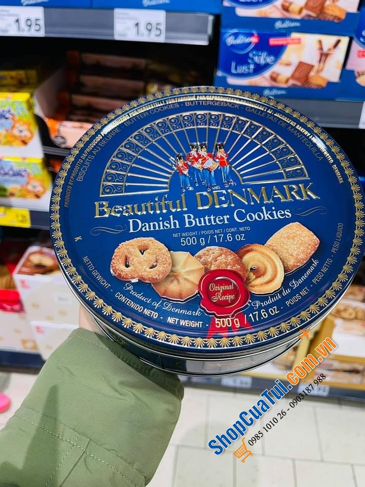 BÁNH QUY BƠ HỘP SẮT NGON CỦA ĐỨC - BEAUTIFUL DENMARK DANIS BUTTER COOKIES 500g