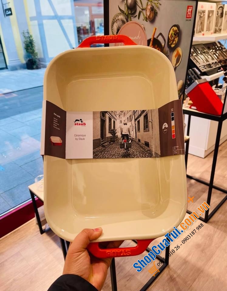 KHAY NƯỚNG BỎ LÒ STAUB CAM 36  x 24 cm