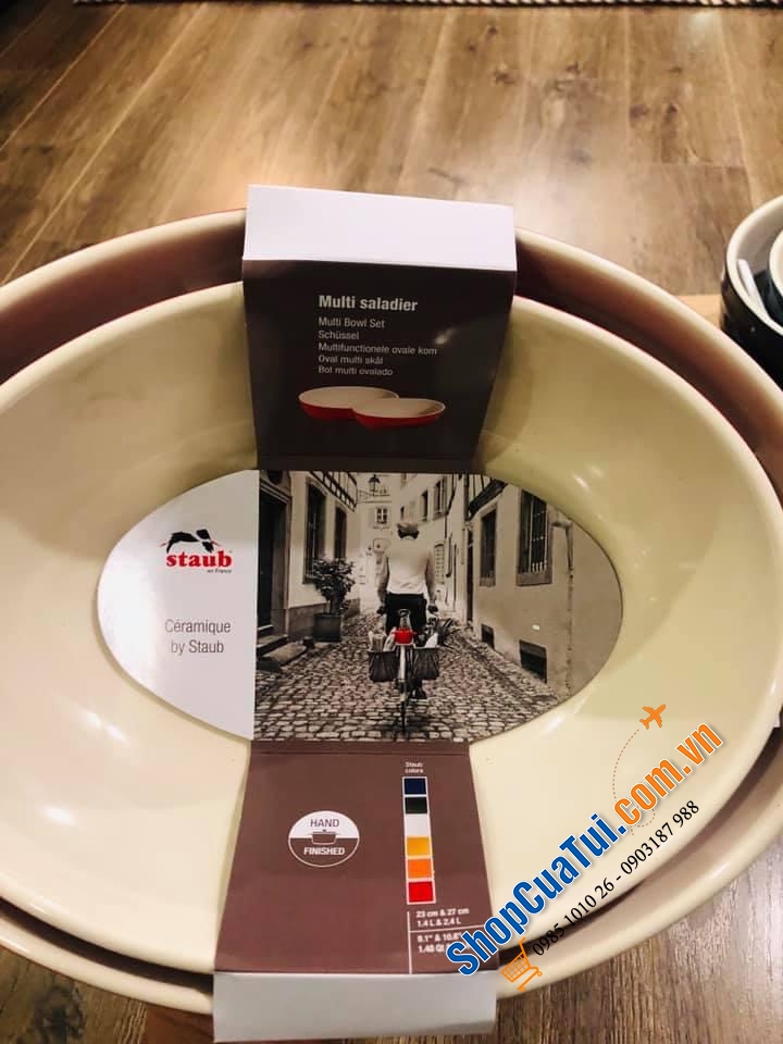 SET ĐÔI ÂU BỎ LÒ OVAL BÁT CANH STAUB