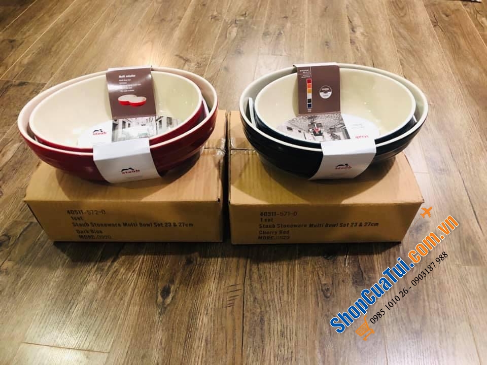 SET ĐÔI ÂU BỎ LÒ OVAL BÁT CANH STAUB