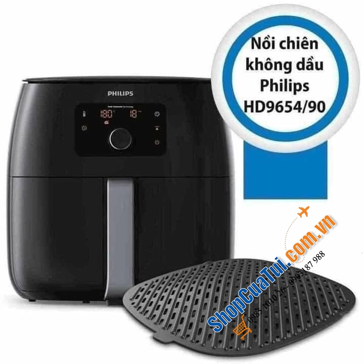 NỒI CHIÊN KHÔNG DẦU PHILIPS HD 9654/90. MADE IN TURKEY