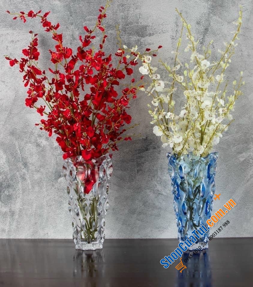 Đỉnh cao của sa hoa pha lê: Lọ hoa Bohemia Samba 30,5cm(biếu hoặc tân gia quá xịn sò)