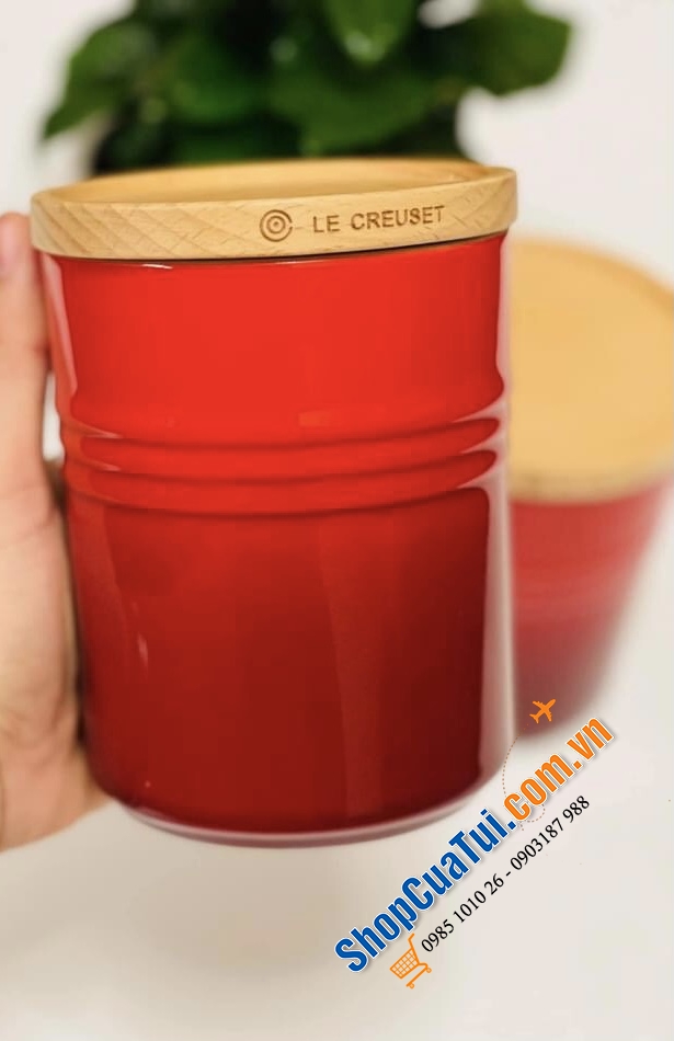 Hũ đựng gia vị, muối đường hạt nêm Le creuset 540ml.